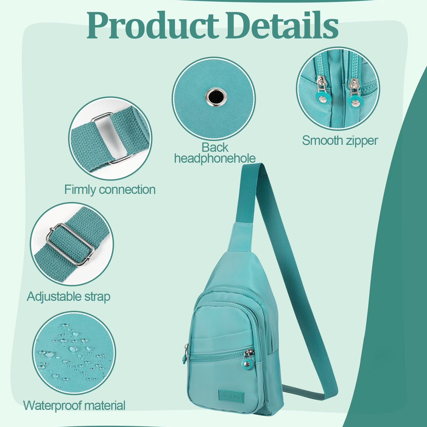 Bocaoying Crossbody Sling Bag 2 Pack