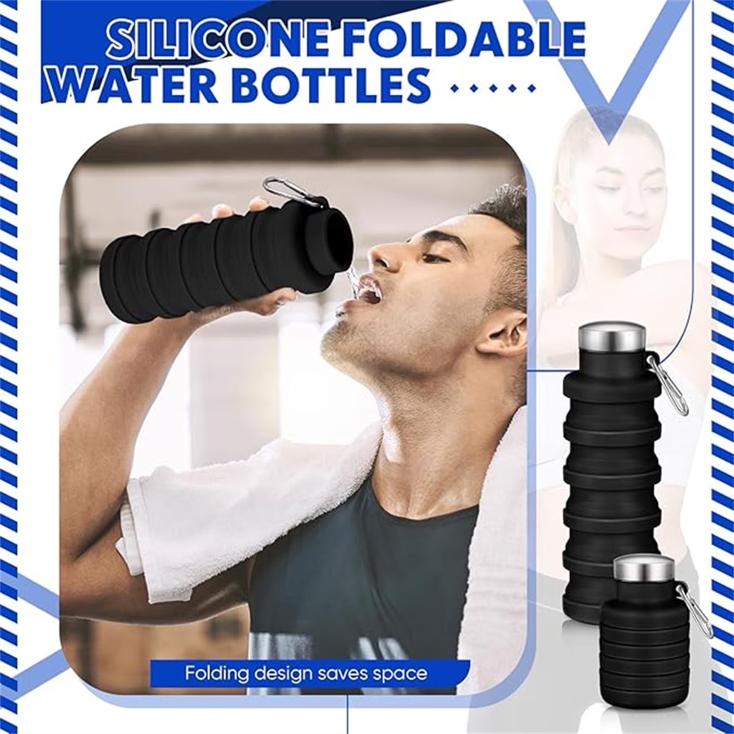 Collapsible Water Bottle 17oz