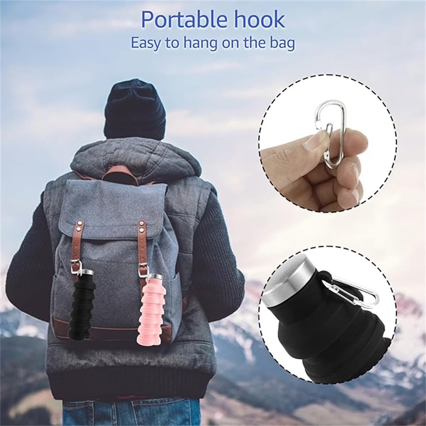 Collapsible Water Bottle 17oz