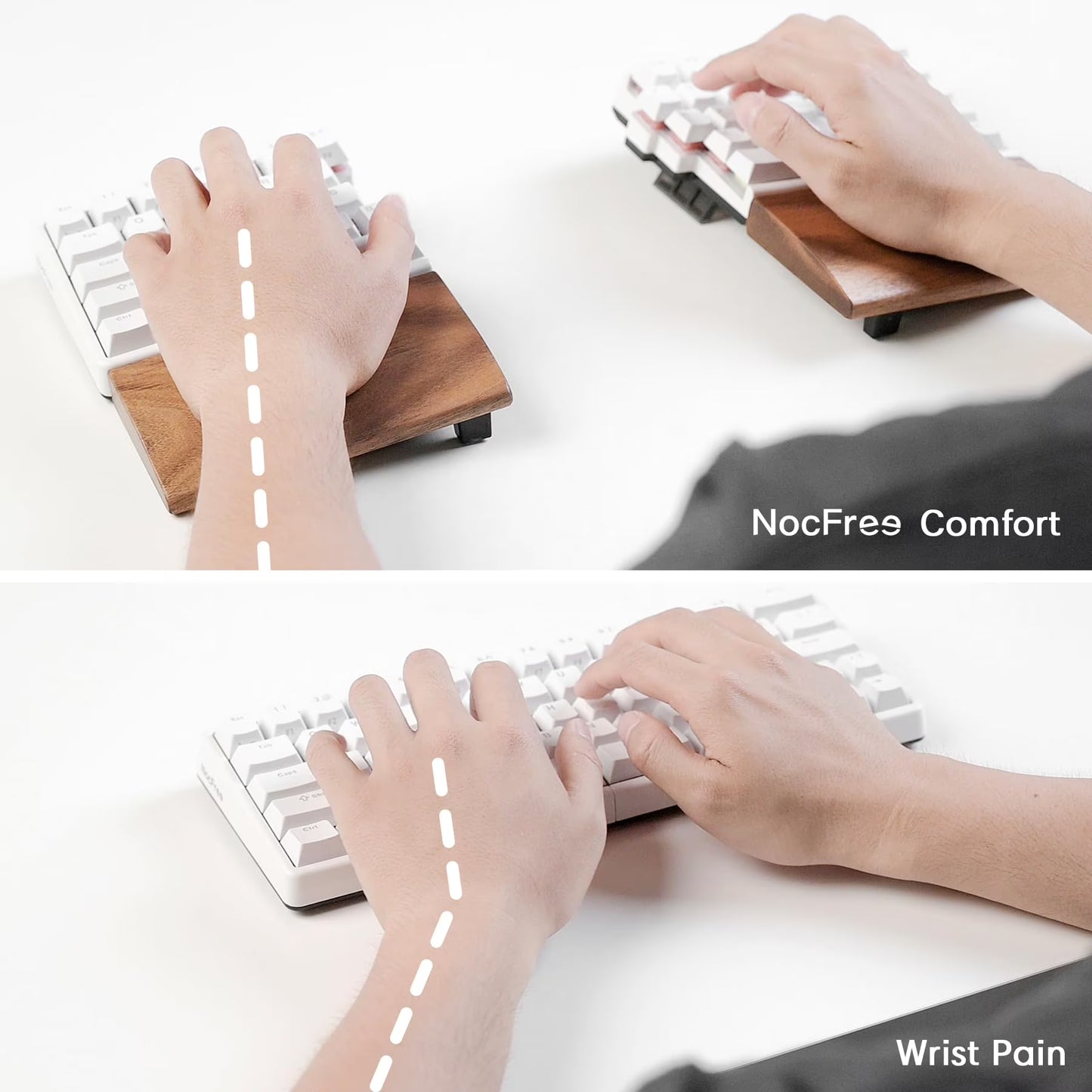 Wireless Ergonomic Split Mechanical Keyboard