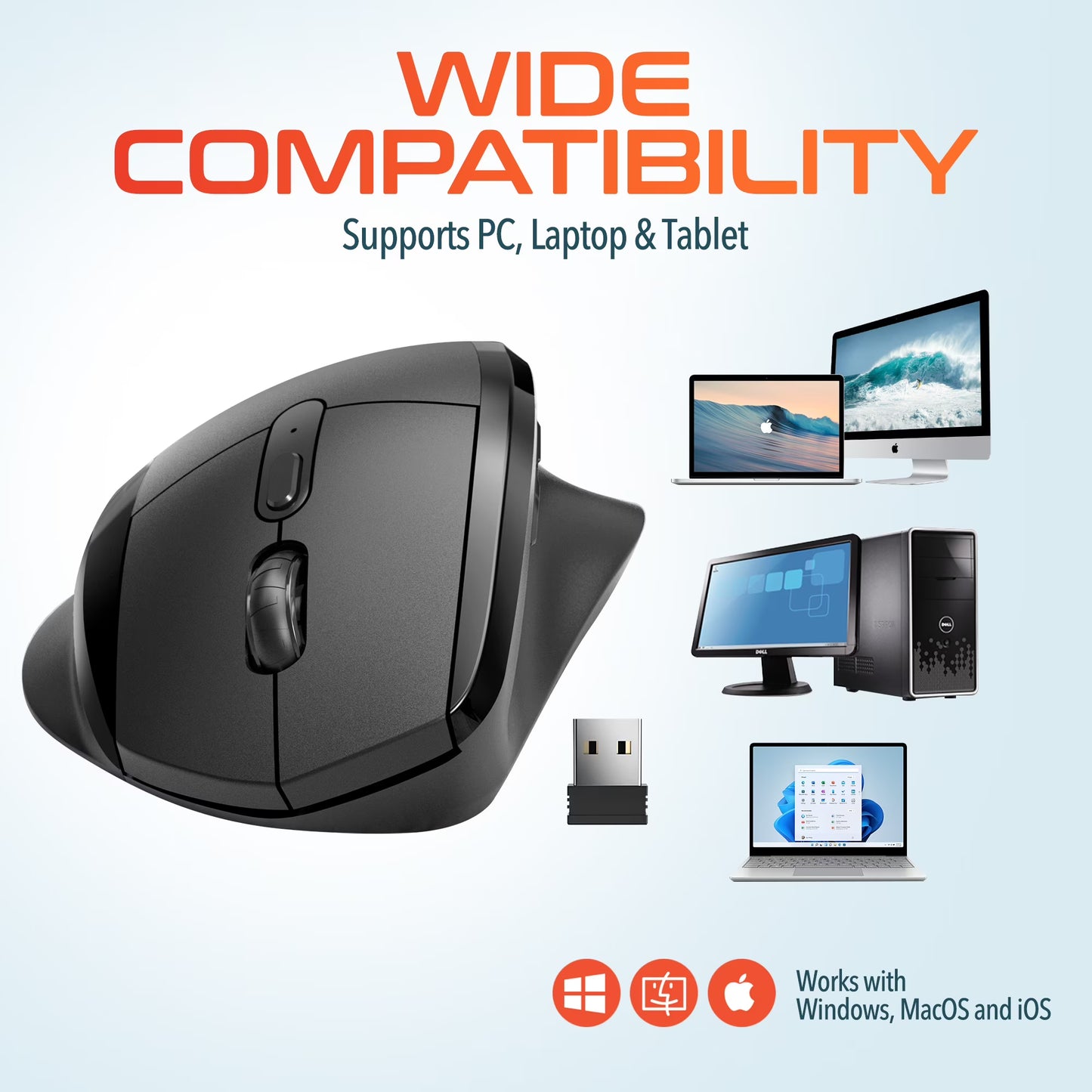 Delton S30 Wireless Ergonomic Mouse
