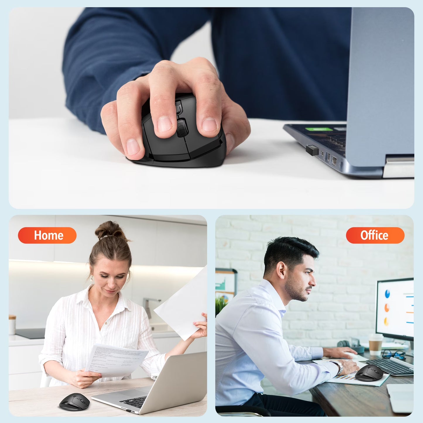 Delton S30 Wireless Ergonomic Mouse