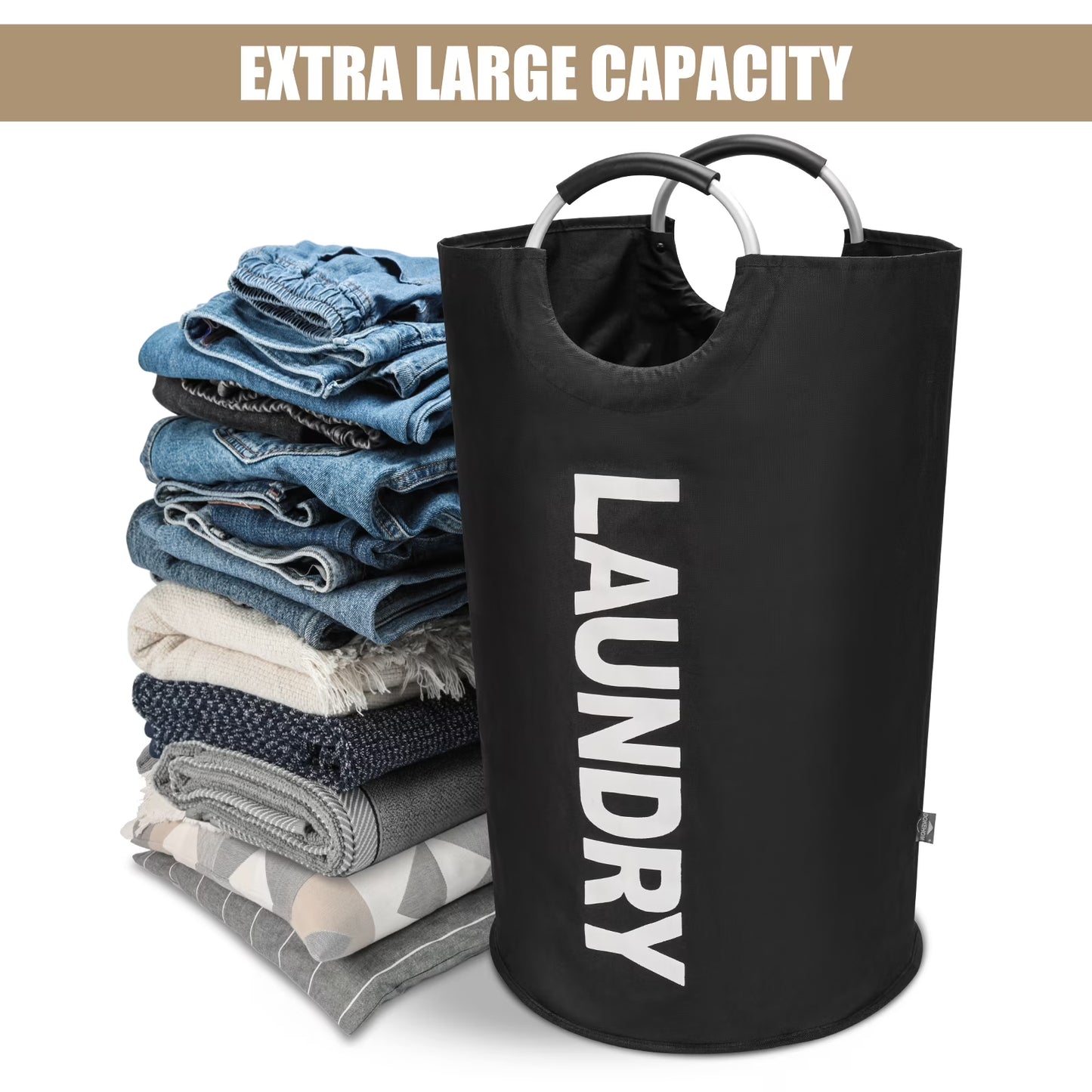 DOKEHOM 90L Collapsible Laundry Basket